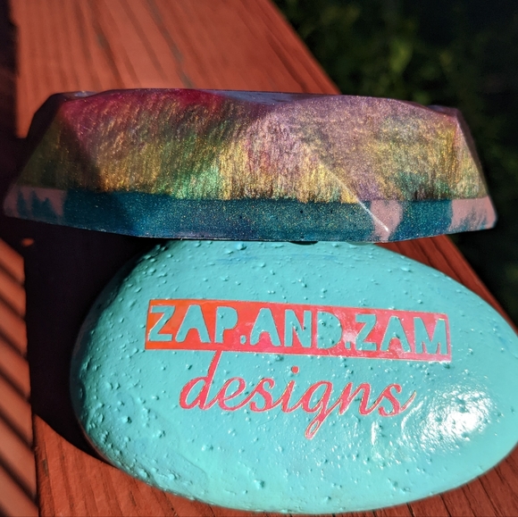 Devil Girl Sage Burn Bowl or Ashtray Handmade Resin Art Cute Goth Witchy - Picture 6 of 12